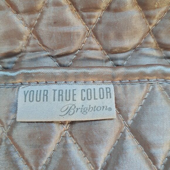 Brighton "Your True Color" Quilted Cosmetic Bag Travel Jewelry Pouch Purse 5x7" - Picture 3 of 9